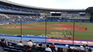 ゾゾマリンスタジアムの一塁側の座席